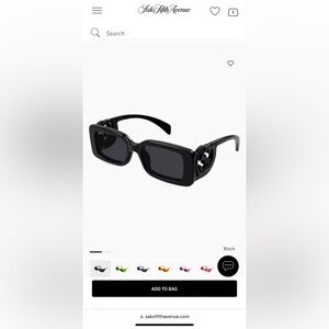 Gucci rectangle sunglasses with GG arm